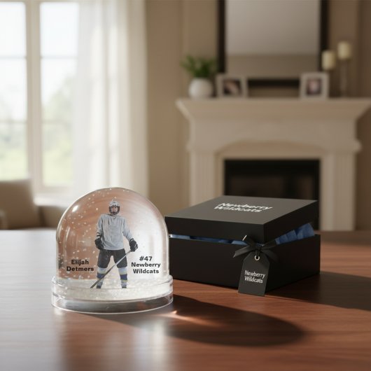 Personalisiert Hockey Player Snow Globe Schneekugeln