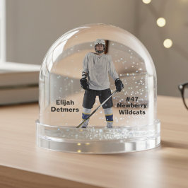 Personalisiert Hockey Player Snow Globe Schneekugeln