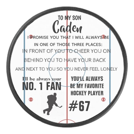 Personalisiert Hockey Puck (Vorderseite)