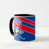 Personalisiert Hockey-Tasse Tasse (Vorderseite Links)