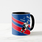 Personalisiert Hockey-Tasse Tasse (VorderseiteRechts)
