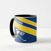 Personalisiert Hockey-Tasse Tasse (Vorderseite Links)