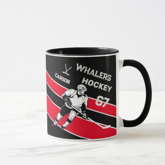 Personalisiert Hockey-Tasse Tasse (Rechts)