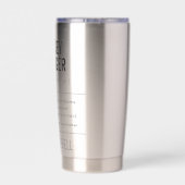 Personalisiert Hockey Team Manager Funny Thermobecher (Rückseite)