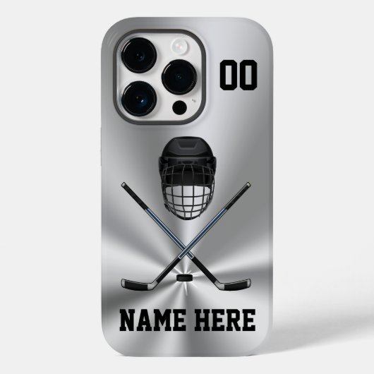 Personalisiert, Hockey-Telefonfälle, neu für älter Case-Mate iPhone Hülle (Rückseite)