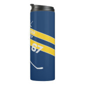 Personalisiert Hockey Travel Mug Thermosbecher (Nach rechts gedreht)