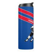 Personalisiert Hockey Travel Mug Thermosbecher (Nach links gedreht)