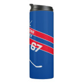 Personalisiert Hockey Travel Mug Thermosbecher (Nach rechts gedreht)