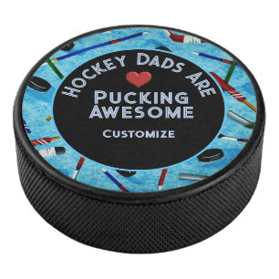 Personalisiert Hockey-Vater Eishockey Puck