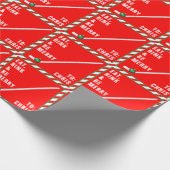 Personalisiert Hockey Weihnachtsgeschenk Wrappin Geschenkpapier (Ecke)