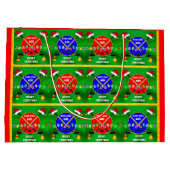 Personalisiert, Hockey Weihnachtsgeschenke, Gesche Große Geschenktüte (Rückseite)