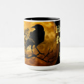 Personalisiert Hocus Pocus Raven Moon Halloween Tasse (Zentrum)