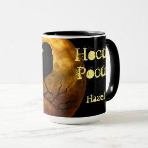 Personalisiert Hocus Pocus Raven Moon Halloween Tasse