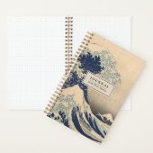 Personalisiert Hokusai Great Wave Dot Grid Journal Notizblock (Innen)