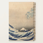 Personalisiert Hokusai Great Wave Dotted Journal Notizblock (Rückseite)