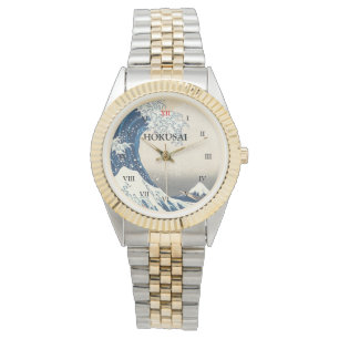 Personalisiert Hokusai Tsunami Armbanduhr