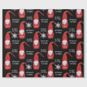 Personalisiert Holiday Gnomie Geschenkpapier (Flach)