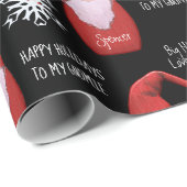 Personalisiert Holiday Gnomie Geschenkpapier (Rolleneckpunkt)