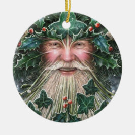 Personalisiert Holly King/Yuletide Keramik Ornament