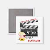 Personalisiert Hollywood Movie Theme 4. Klasse Magnet (Vorderseite/Rückseite)