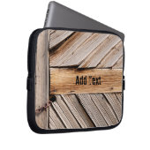 Personalisiert - Holztüren mit Kette Laptopschutzhülle (Vorne Rechts)