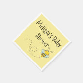 Personalisiert Honey Bee Baby Dusche Serviette (Ecke)
