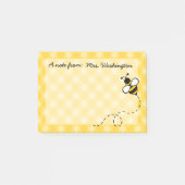 Personalisiert Honey Bee Post It Notes Post-it Klebezettel (Vorderseite)