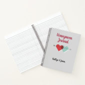 Personalisiert Honeymoon Travel Journal Notizblock (Innenseite)