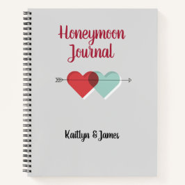 Personalisiert Honeymoon Travel Journal Notizblock