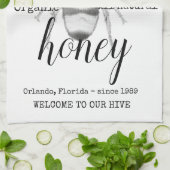 Personalisiert Honig Bienenküche Handtuch (Gefaltet)