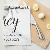 Personalisiert Honig Bienenküche Handtuch (Viertel Falte)