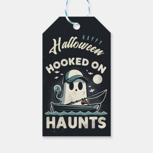 Personalisiert Hooked on Haunts-Geschenk-Tag Geschenkanhänger (Vorderseite)