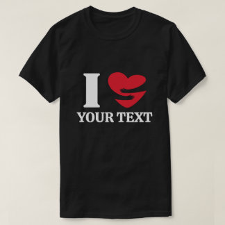 Personalisiert höre ich benutzerdefinierten Text, T-Shirt