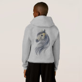 Personalisiert Horse Sweatshirt Hoodie (Schwarz voll)