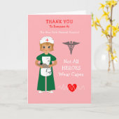 Personalisiert Hospital Nurse Vielen Dank Karte (Gelbe Blume)