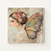 Personalisiert Hübsch Boho Butterfly Fairy Pastel Notizblock (Rückseite)