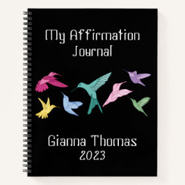 Personalisiert Hummingbird Journal Notizblock
