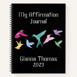Personalisiert Hummingbird Journal Notizblock