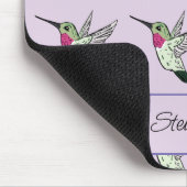 Personalisiert Hummingbird Lavender Mousepad (Ecke)