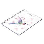 Personalisiert Hummingbird Wasserfarbe Notizblock (Linke Seite)