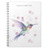 Personalisiert Hummingbird Wasserfarbe Notizblock (Vorderseite)