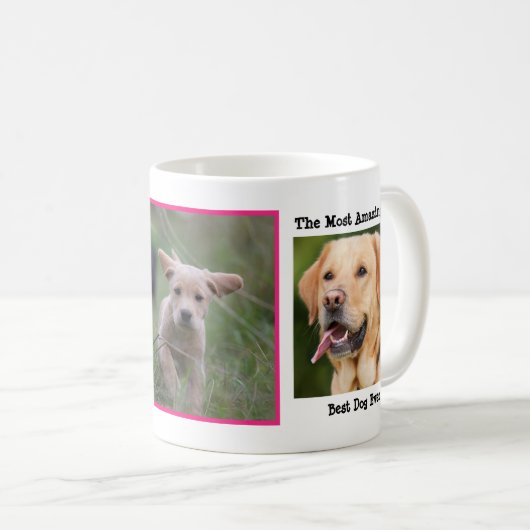Personalisiert Hunde Foto - Bester Hund je Kaffeetasse (VorderseiteRechts)