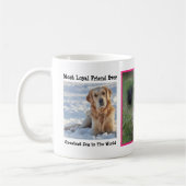 Personalisiert Hunde Foto - Bester Hund je Kaffeetasse (Links)