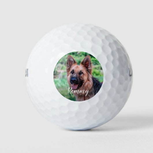 Personalisiert Hunde Foto - Hund Lover Golfball (Vorderseite)