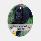 Personalisiert Hunde Foto Pet Loss Pet Memorial Keramikornament (Rechts)