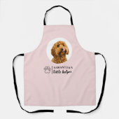 Personalisiert Hunde Foto Rosa Schürze (Vorderseite)