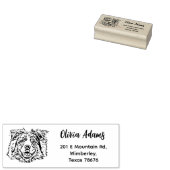 Personalisiert Hunde Foto Rücksendeadresse Gummistempel (Stempel)