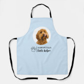 Personalisiert Hunde Foto Schürze | Light Blue Pet (Vorderseite)