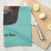 Personalisiert Hunde Foto Teetuch drucken Geschirrtuch (Viertel Falte)