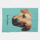 Personalisiert Hunde Foto Teetuch drucken Geschirrtuch (Horizontal)